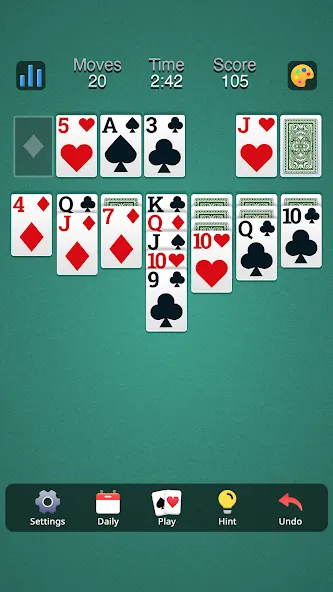 Classic Solitaire - Klondike (Солитер Клондайк Классик)  [МОД Бесконечные деньги] Screenshot 3