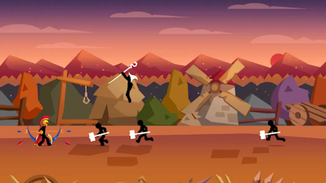 Stick Fight: Shadow Archer (Стк Файт)  [МОД Бесконечные монеты] Screenshot 1