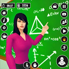 Взломанная High School Teacher Life Game  [МОД Все открыто] - последняя версия apk на Андроид