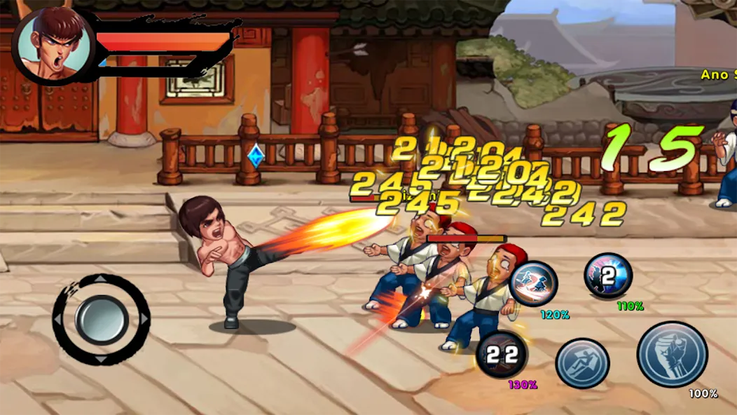 Kung Fu Attack: Final Fight (Кунгфу Атака)  [МОД Много монет] Screenshot 1