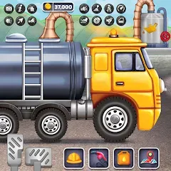 Взломанная Oil Tanker Truck Games  [МОД Все открыто] - стабильная версия apk на Андроид