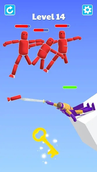 Ragdoll ninja: Imposter hero (Рагдолл Ниндзя)  [МОД Много денег] Screenshot 3