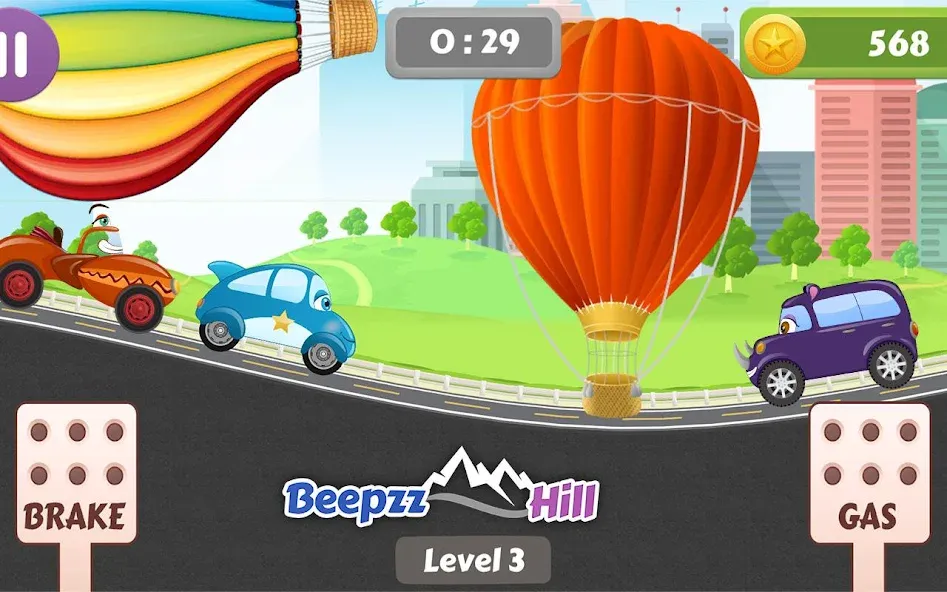 Car Racing game for toddlers  [МОД Бесконечные монеты] Screenshot 2