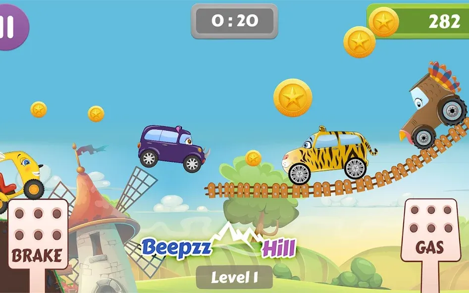 Car Racing game for toddlers  [МОД Бесконечные монеты] Screenshot 3