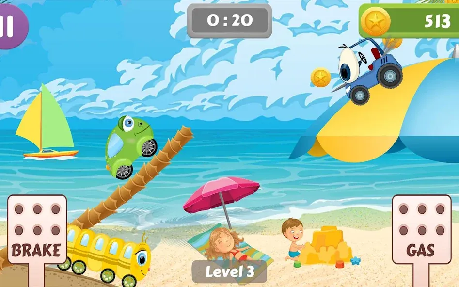 Car Racing game for toddlers  [МОД Бесконечные монеты] Screenshot 4