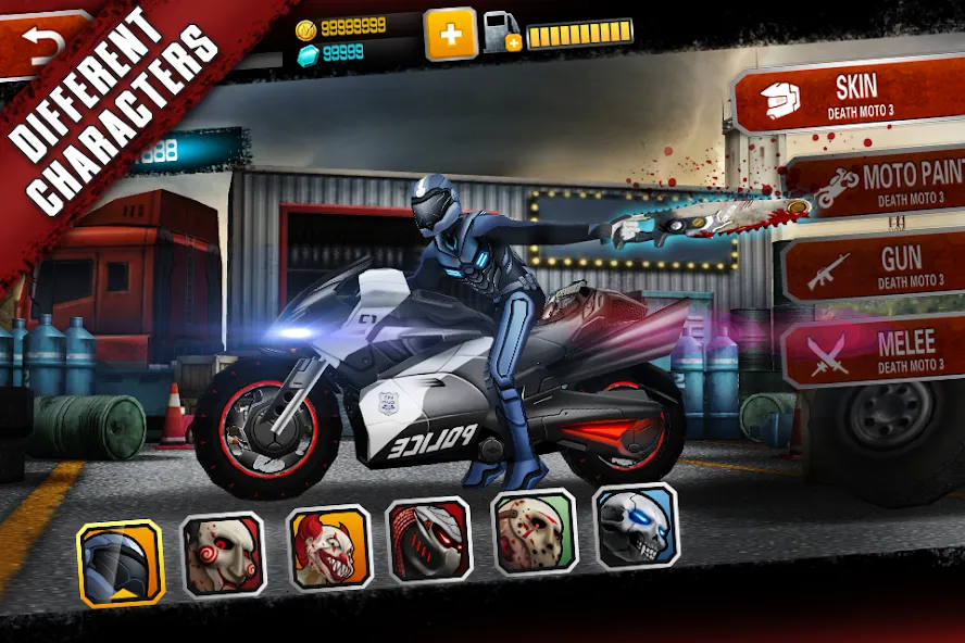 Death Moto 3 : Fighting  Rider (дет мото 3)  [МОД Много денег] Screenshot 1