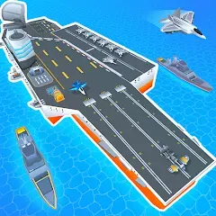 Взлом Idle Aircraft Carrier (Айдл Эйркрафт Кэрриер)  [МОД Unlimited Money] - полная версия apk на Андроид