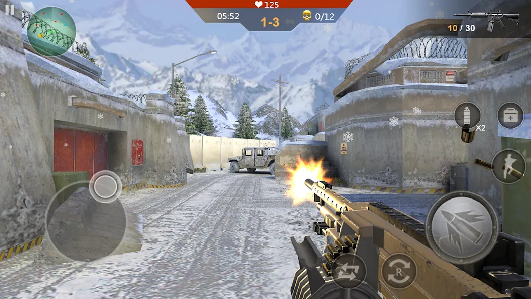 Gun Strike Shoot 3D  [МОД Бесконечные монеты] Screenshot 2