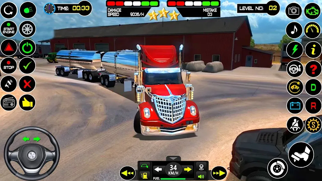 US Truck Driving Cargo Game 3D (Американский грузовик водителя)  [МОД Бесконечные монеты] Screenshot 2