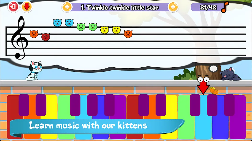 Cat Piano Meow - Sounds & Game  [МОД Mega Pack] Screenshot 1