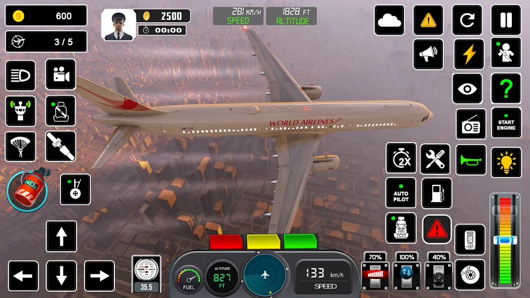 Pilot Flight Simulator Games  [МОД Меню] Screenshot 2