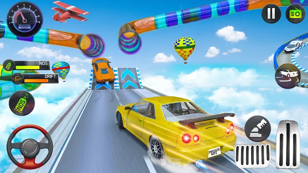 Mega Ramp Car Stunts Race Game  [МОД Unlimited Money] Screenshot 2