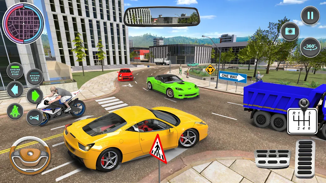 Modern Car Driving School Game  [МОД Много денег] Screenshot 4