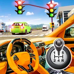 Скачать взлом Modern Car Driving School Game  [МОД Много денег] - полная версия apk на Андроид