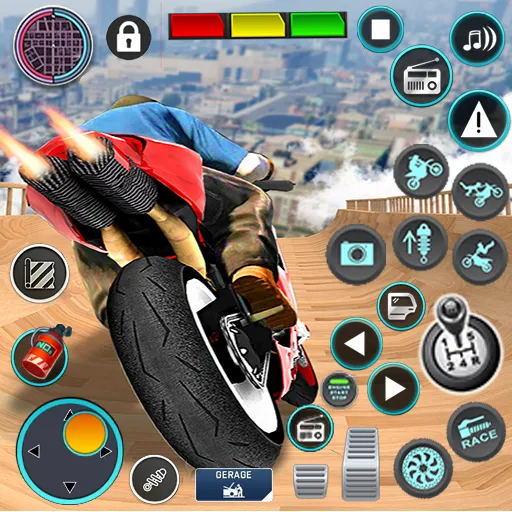 Mega Ramp Bike Stunts Games 3D  [МОД Много монет] Screenshot 1