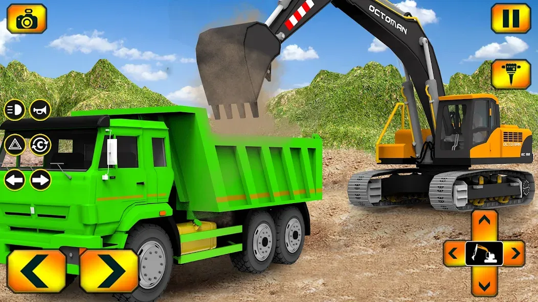 Sand Excavator Simulator Games  [МОД Все открыто] Screenshot 1