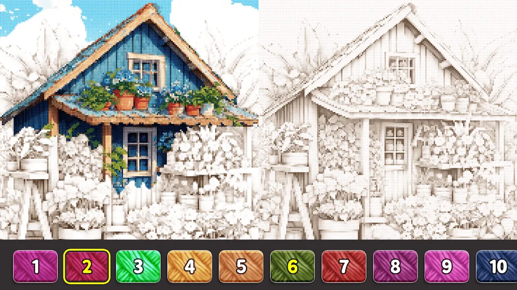 Cross Stitch: Color by Number  [МОД Много денег] Screenshot 3