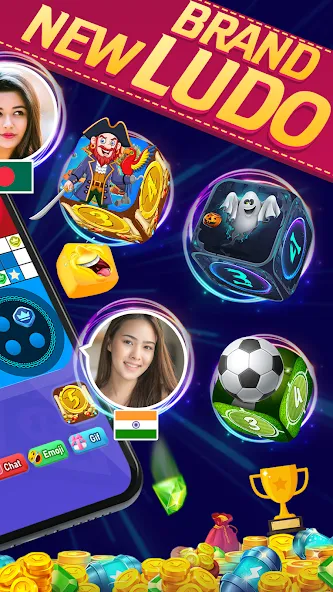 Online Ludo Game Multiplayer (Лудо Мастер Лудо Дайс Кинг)  [МОД Бесконечные деньги] Screenshot 5