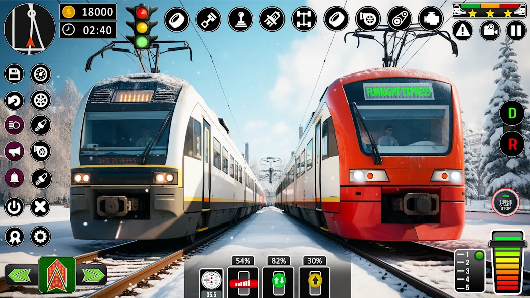 City Train Games Driver Sim 3D  [МОД Все открыто] Screenshot 2