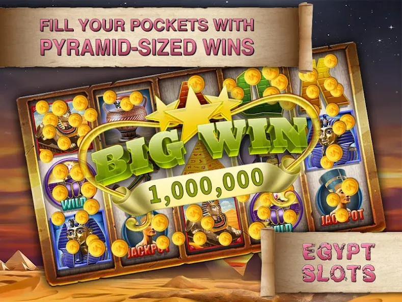 Egypt Slots Casino Machines (Египетские игровые автоматы казино)  [МОД Много монет] Screenshot 4