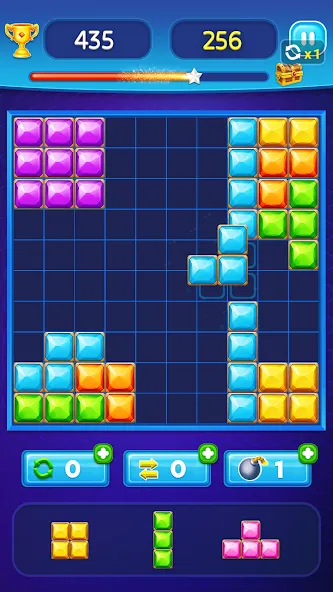 Block Puzzle - Gem Block (Блокпазл блокголоволомка)  [МОД Много монет] Screenshot 2