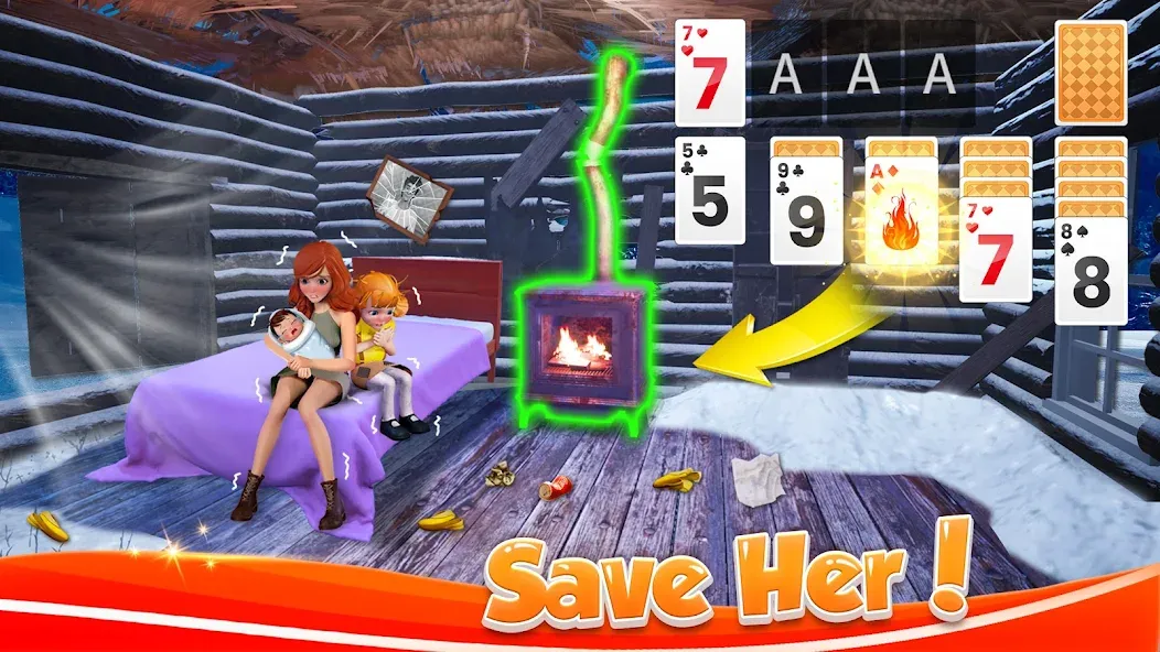 Solitaire Home Design (Солитер Хоум Дизайн)  [МОД Бесконечные деньги] Screenshot 1