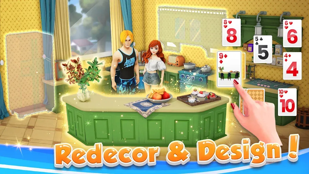 Solitaire Home Design (Солитер Хоум Дизайн)  [МОД Бесконечные деньги] Screenshot 3