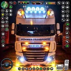 Скачать взломанную US Truck City Transport Sim 3d  [МОД Все открыто] - стабильная версия apk на Андроид