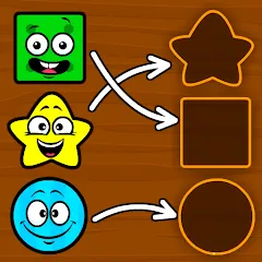 Взлом Shapes & Colors Games for Kids  [МОД Все открыто] - последняя версия apk на Андроид