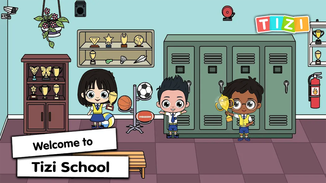 Tizi Town - My School Games  [МОД Много монет] Screenshot 1