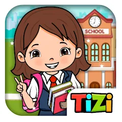 Скачать взломанную Tizi Town - My School Games  [МОД Много монет] - последняя версия apk на Андроид