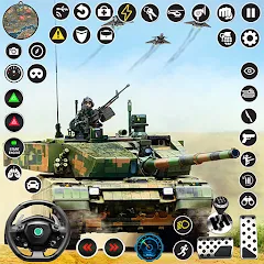 Скачать взлом Tank Fury: Battle of Steels  [МОД Mega Pack] - полная версия apk на Андроид