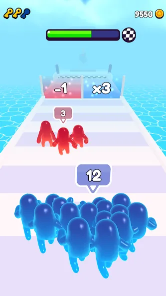 Join Blob Clash 3D: Mob Runner (Джойн Блоб Клаш 3D)  [МОД Все открыто] Screenshot 3