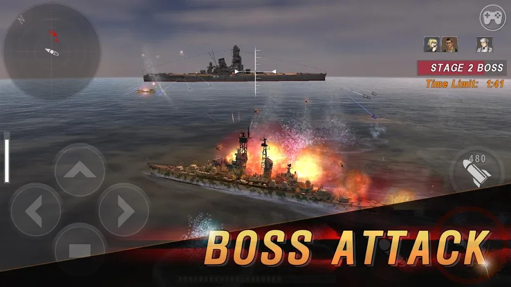 WARSHIP BATTLE:3D World War II  [МОД Бесконечные деньги] Screenshot 5