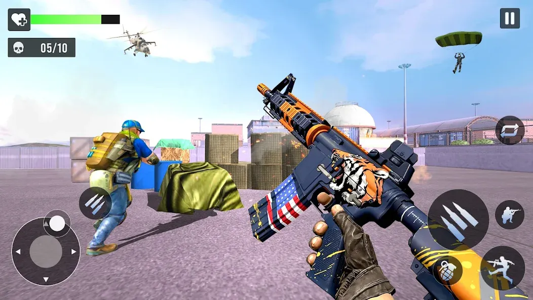 Gun Games - FPS Shooting Games (ФПС офлайн игры по стрельбе из пистолета)  [МОД Бесконечные монеты] Screenshot 3