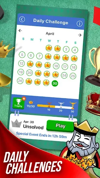 Solitaire + Card Game by Zynga  [МОД Unlimited Money] Screenshot 2