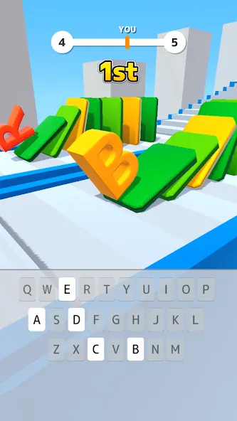 Type Spin: alphabet run game (Тайп Спин)  [МОД Бесконечные деньги] Screenshot 1