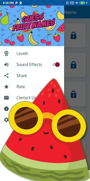 Guess the fruit name game  [МОД Бесконечные деньги] Screenshot 5