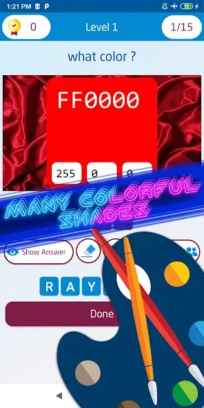 Guess the color game  [МОД Mega Pack] Screenshot 4