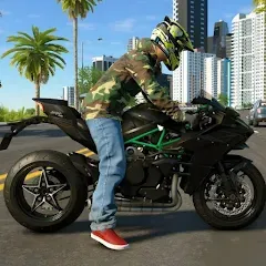 Скачать взломанную Kawasaki Ninja H2r Games 3D (Кавасаки Ниндзя 2р Игры 3D)  [МОД Много денег] - последняя версия apk на Андроид