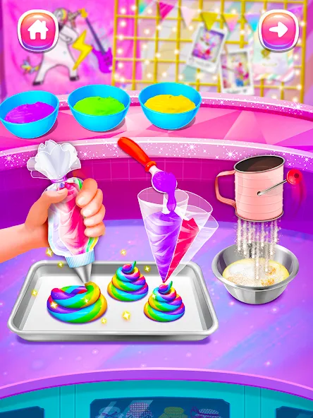 Girl Games: Unicorn Cooking  [МОД Menu] Screenshot 2