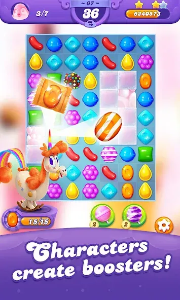 Candy Crush Friends Saga (Кенди Краш Френдс Сага)  [МОД Menu] Screenshot 3