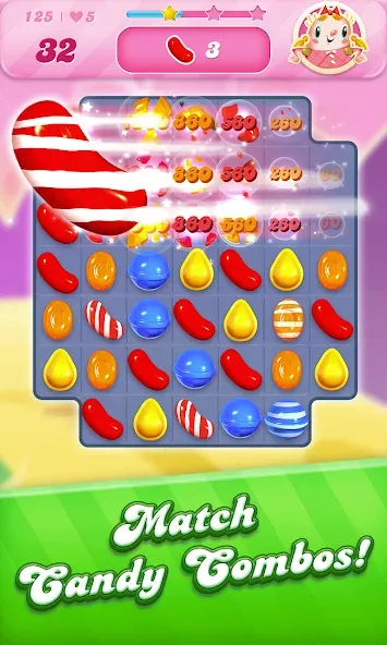 Candy Crush Saga (Кенди Краш Сага)  [МОД Бесконечные монеты] Screenshot 2