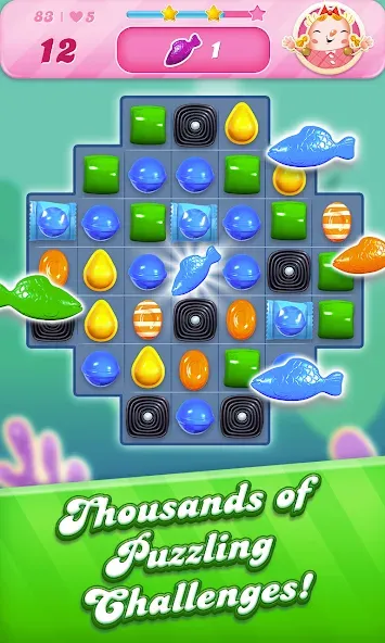 Candy Crush Saga (Кенди Краш Сага)  [МОД Бесконечные монеты] Screenshot 3