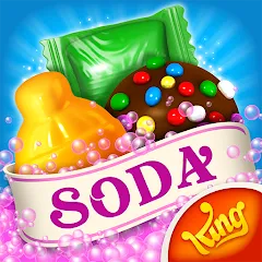 Скачать взломанную Candy Crush Soda Saga (Кенди Краш Сода Сага)  [МОД Mega Pack] - стабильная версия apk на Андроид