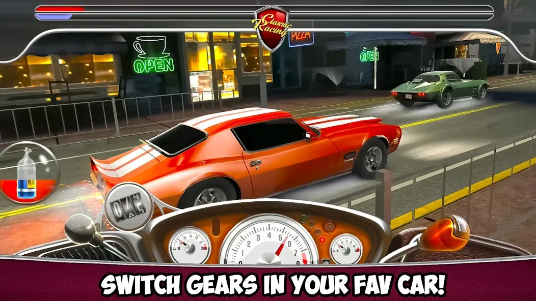 Classic Drag Racing Car Game (Классическая игра на гонках драгрейсинга)  [МОД Много монет] Screenshot 3