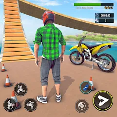 Скачать взломанную Bike Stunt : Motorcycle Game  [МОД Mega Pack] - последняя версия apk на Андроид