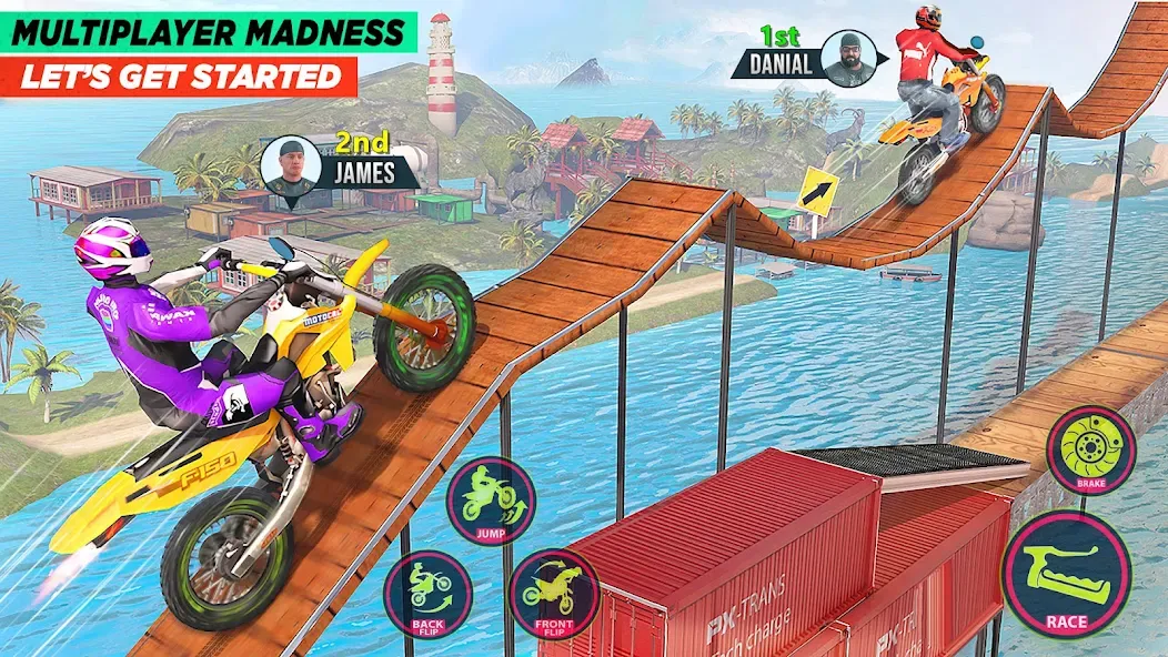 Bike Stunt Game: Tricks Master  [МОД Меню] Screenshot 1