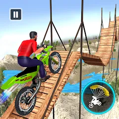 Скачать взломанную Bike Stunt Game: Tricks Master  [МОД Меню] - стабильная версия apk на Андроид