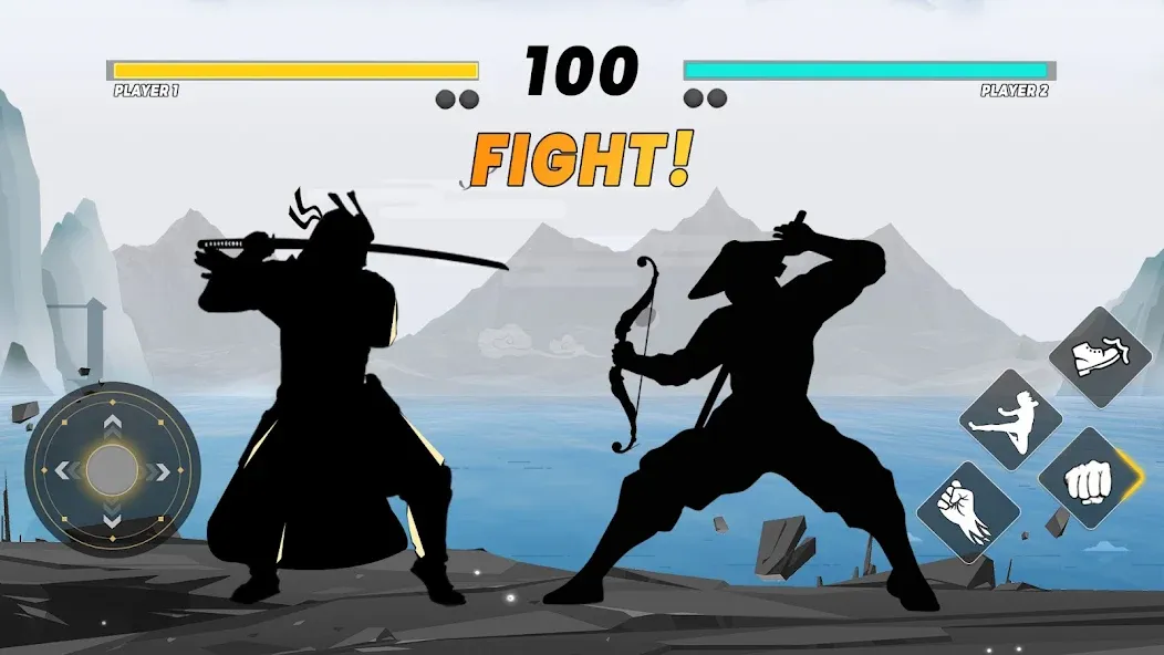 Sword Shadow Fighting Game 3D  [МОД Menu] Screenshot 1